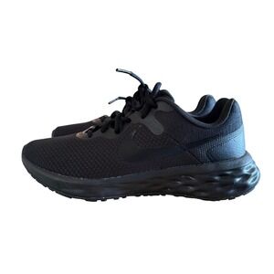 Nike Revolution 6 Triple Black Low‎ Top Running Shoes DC3729 Women Size 8 NWOT